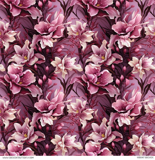 Vibrant Orchids Vinyl Sheet/Wrap