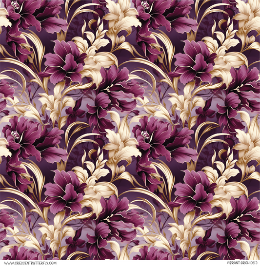 Vibrant Orchids 5 Vinyl Sheet/Wrap