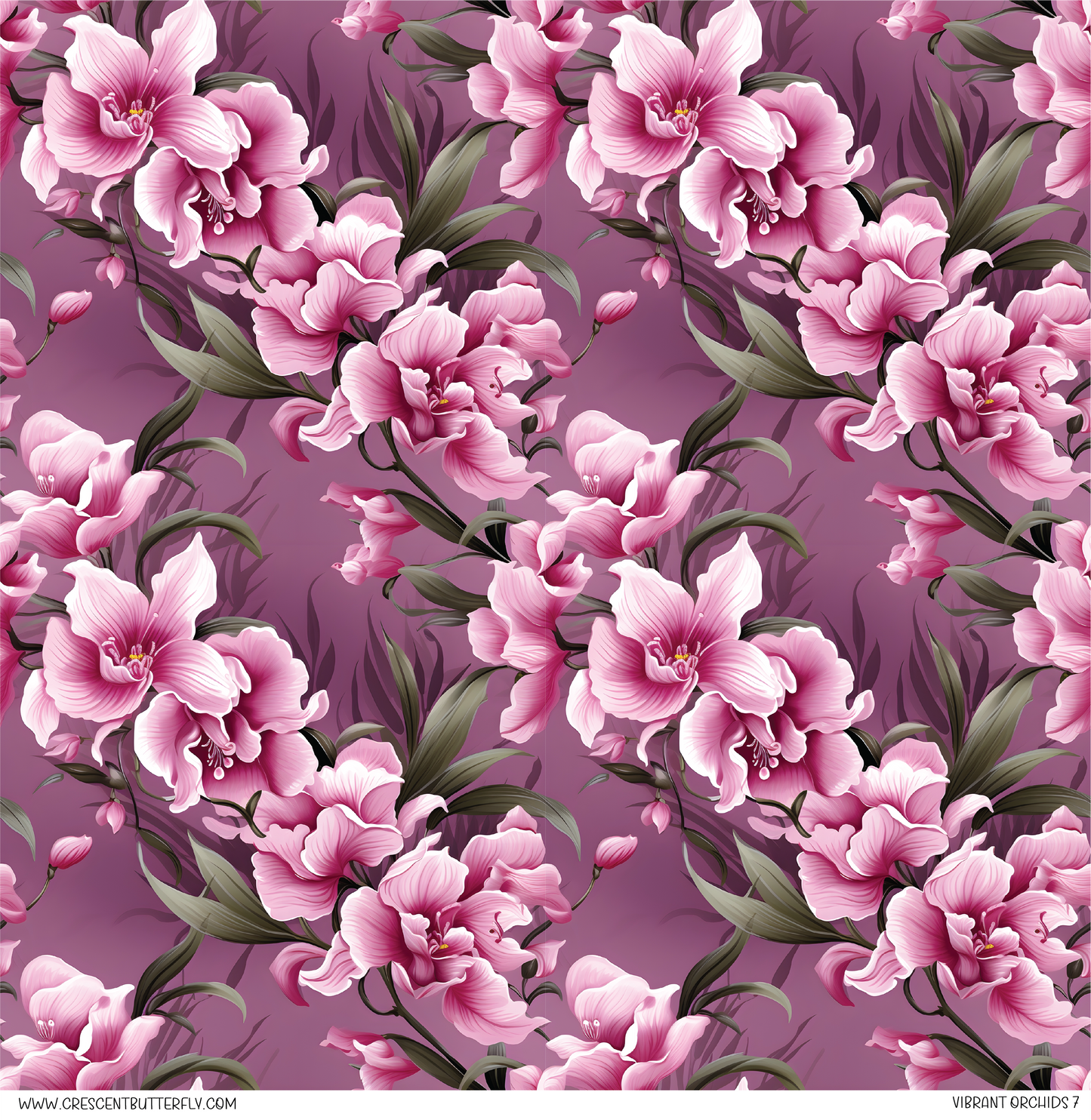 Vibrant Orchids 7 Vinyl Sheet/Wrap