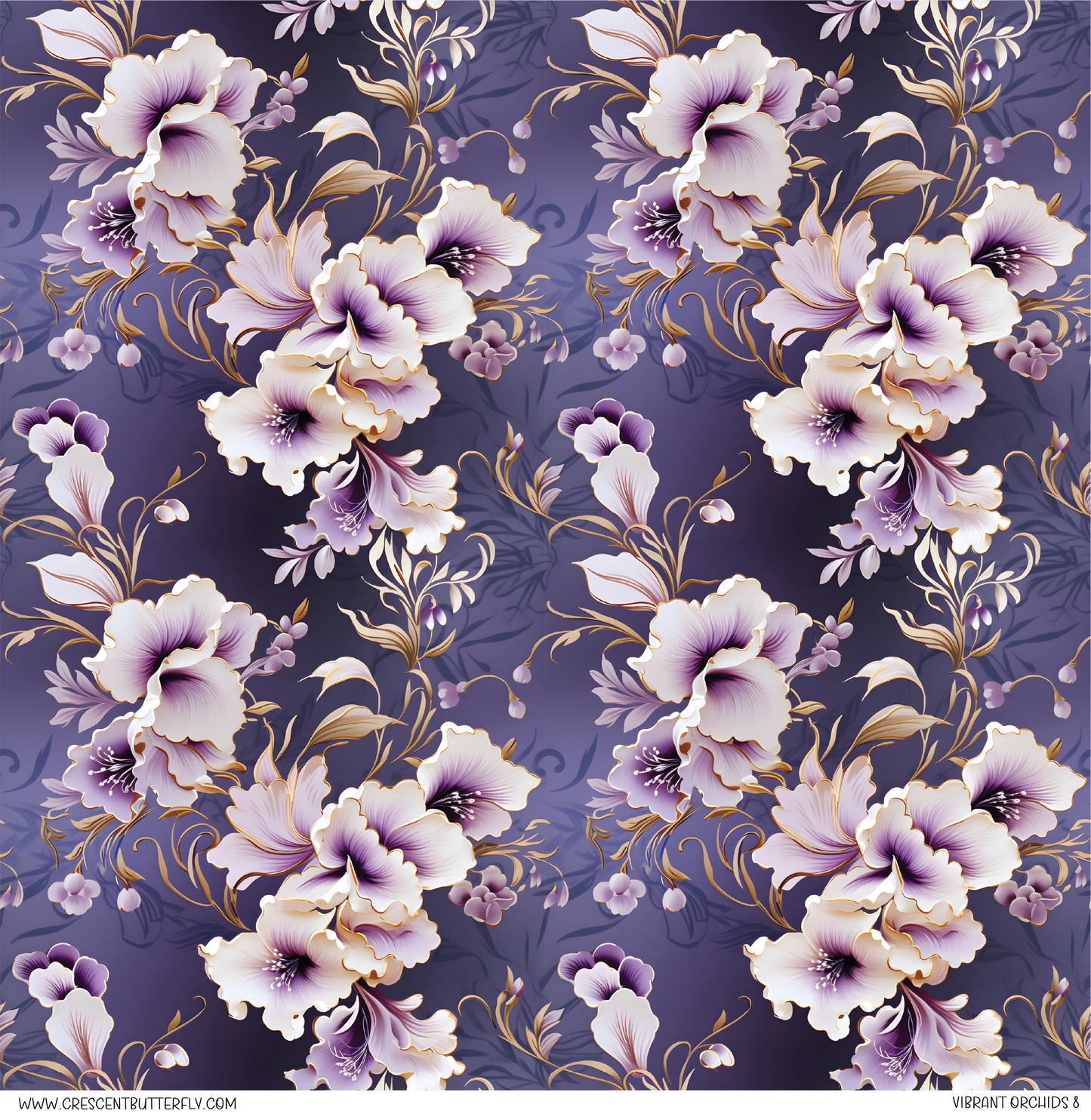 Vibrant Orchids 8 Vinyl Sheet/Wrap