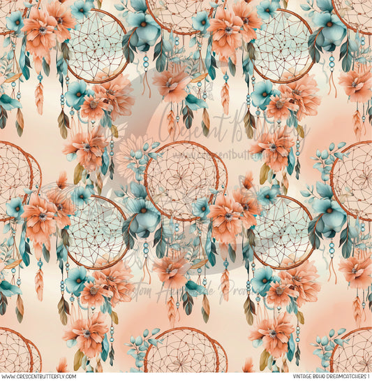 Vintage Boho Dreamcatchers 1 Printed Vinyl Sheet/Wrap