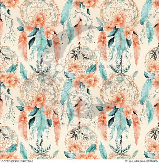 Vintage Boho Dreamcatchers 2 Printed Vinyl Sheet/Wrap