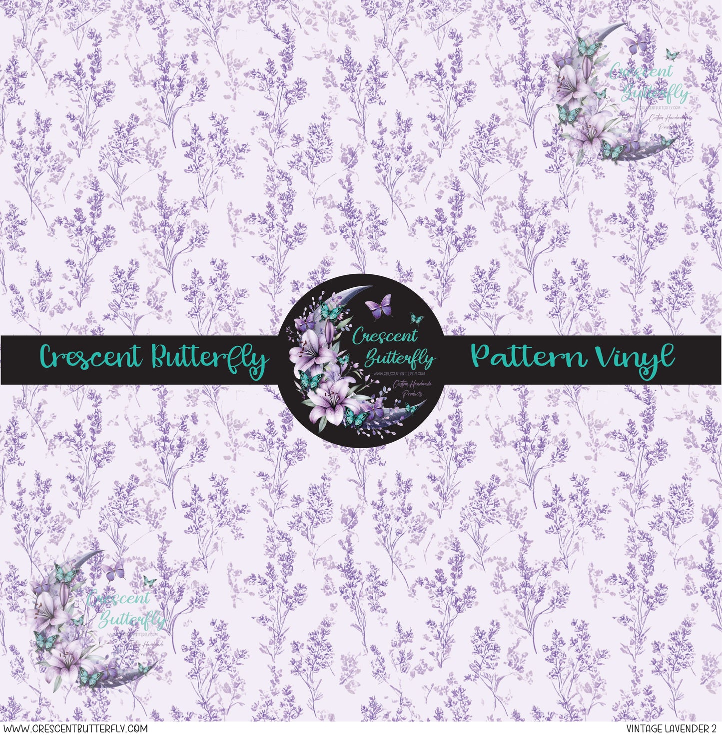 Vintage Lavender 2 Printed Vinyl Sheet/Wrap
