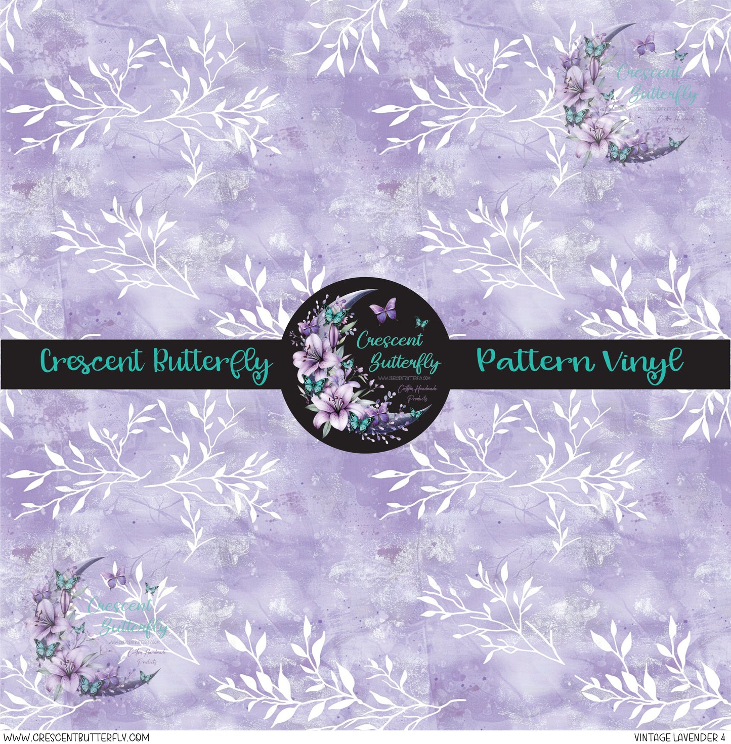 Vintage Lavender 4 Printed Vinyl Sheet/Wrap