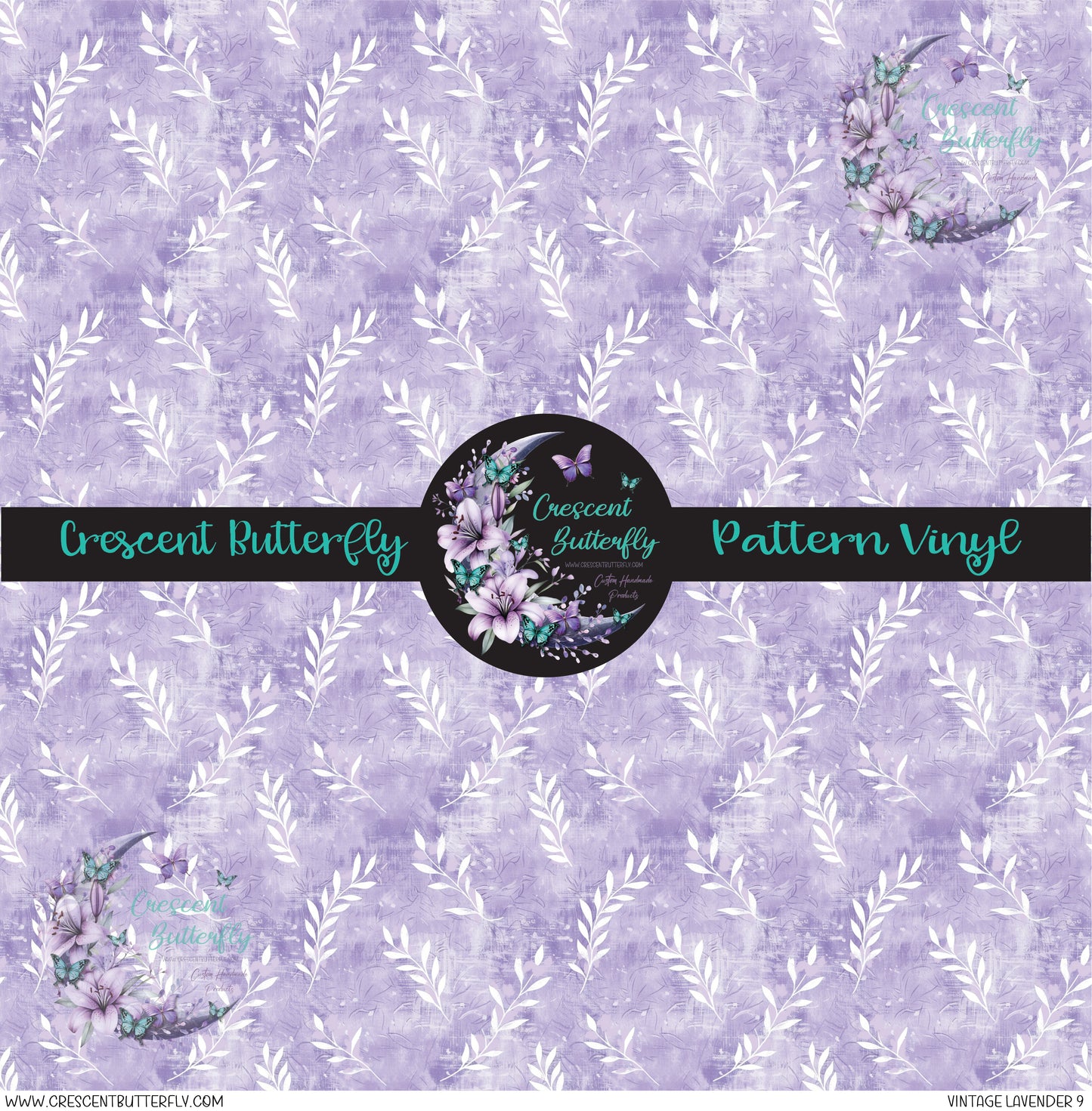 Vintage Lavender 9 Printed Vinyl Sheet/Wrap