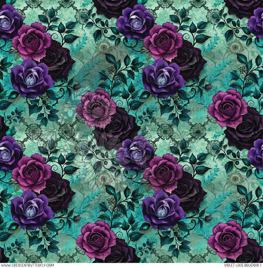 Violet Lace Boudoir 1 Printed Vinyl Sheet/Wrap