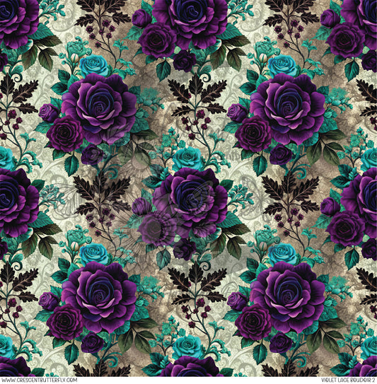 Violet Lace Boudoir 2 Printed Vinyl Sheet/Wrap