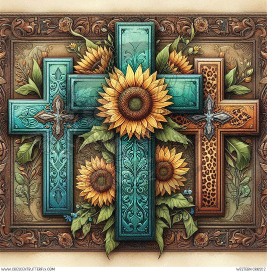 Western Cross 2 Printed Vinyl Sheet/Wrap