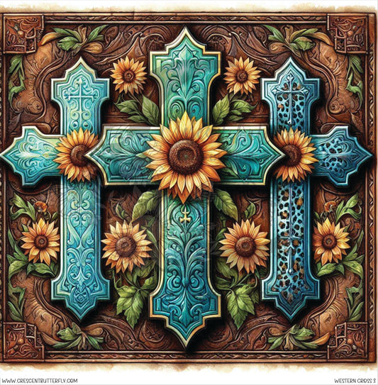 Western Cross 3 Printed Vinyl Sheet/Wrap