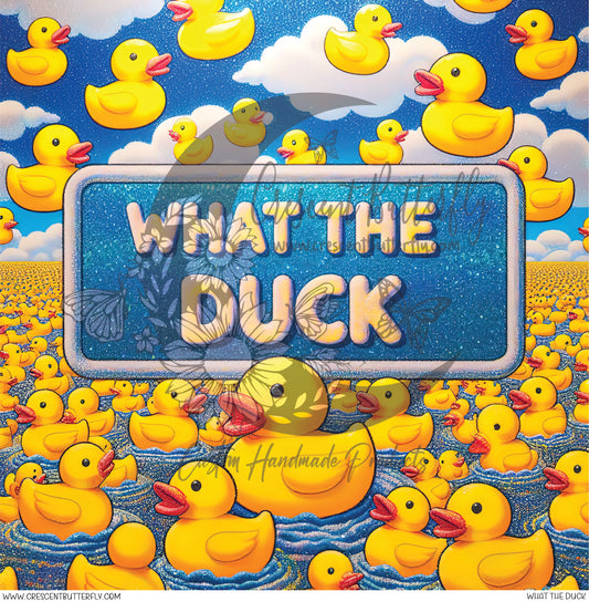 What The Duck Printed Vinyl Sheet/Wrap