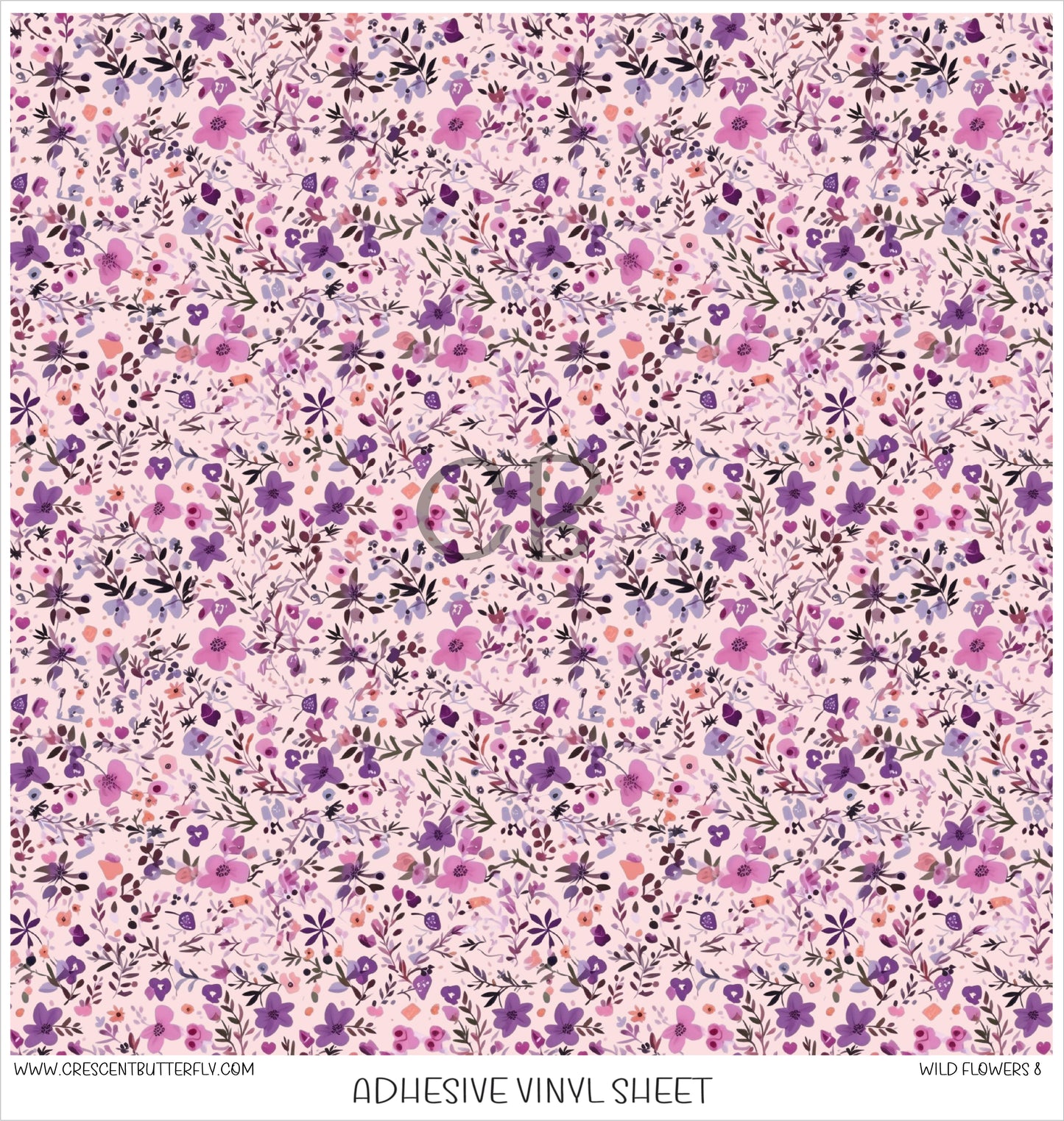 Wild Flowers 8 Printed Vinyl Sheet/Wrap