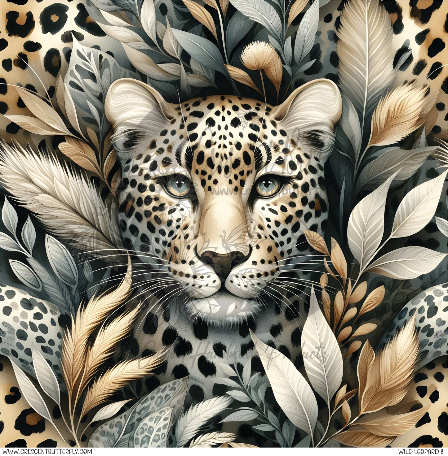Wild Leopard 8 Printed Vinyl Sheet/Wrap