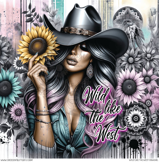 Wild Like The West Printed Vinyl Sheet/Wrap