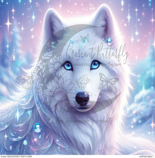 Winter Wolf 1 Printed Vinyl Sheet/Wrap