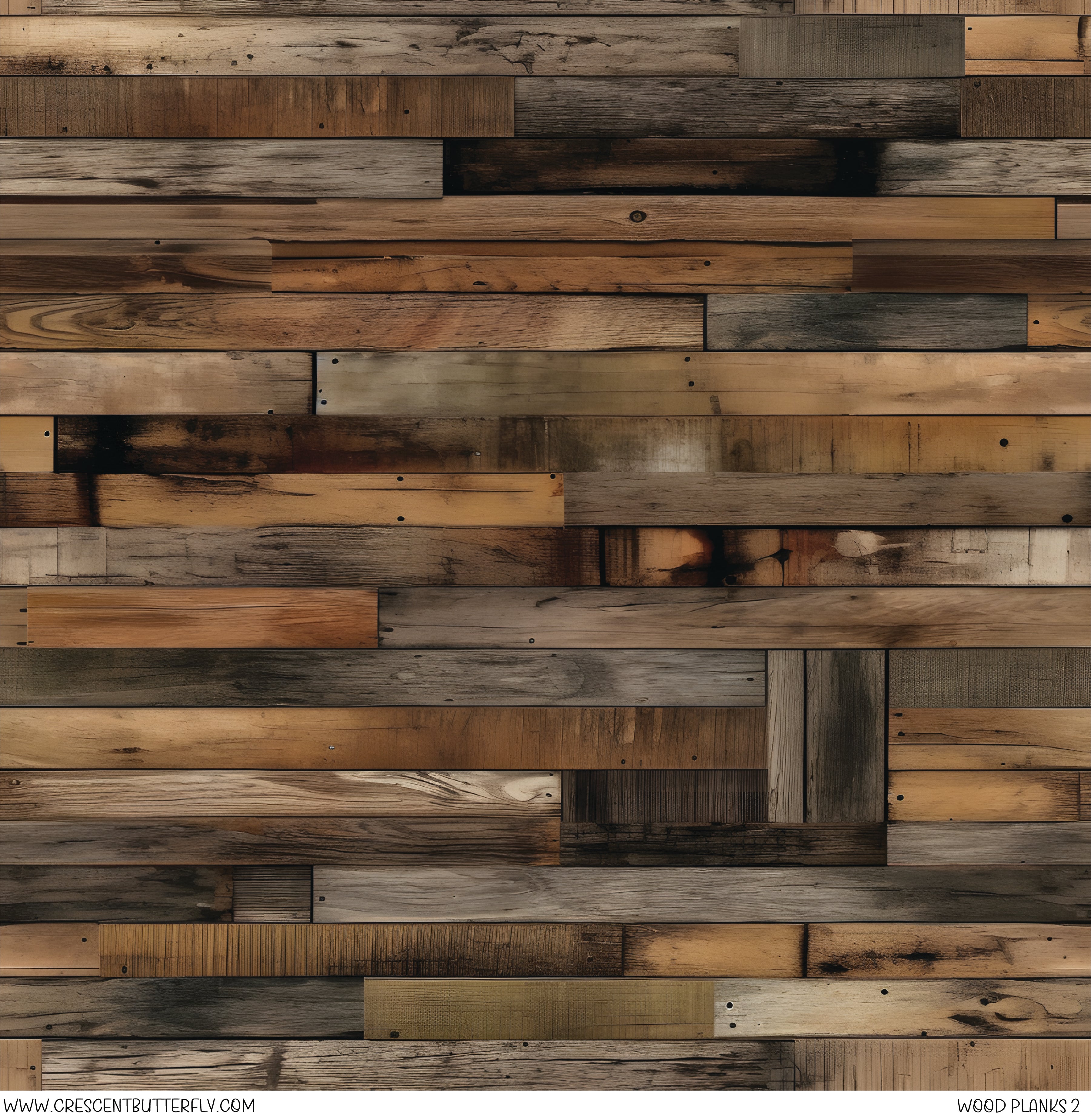 Wood Planks 2 Printed Vinyl Sheet/Wrap – Crescent Butterfly Design Co.