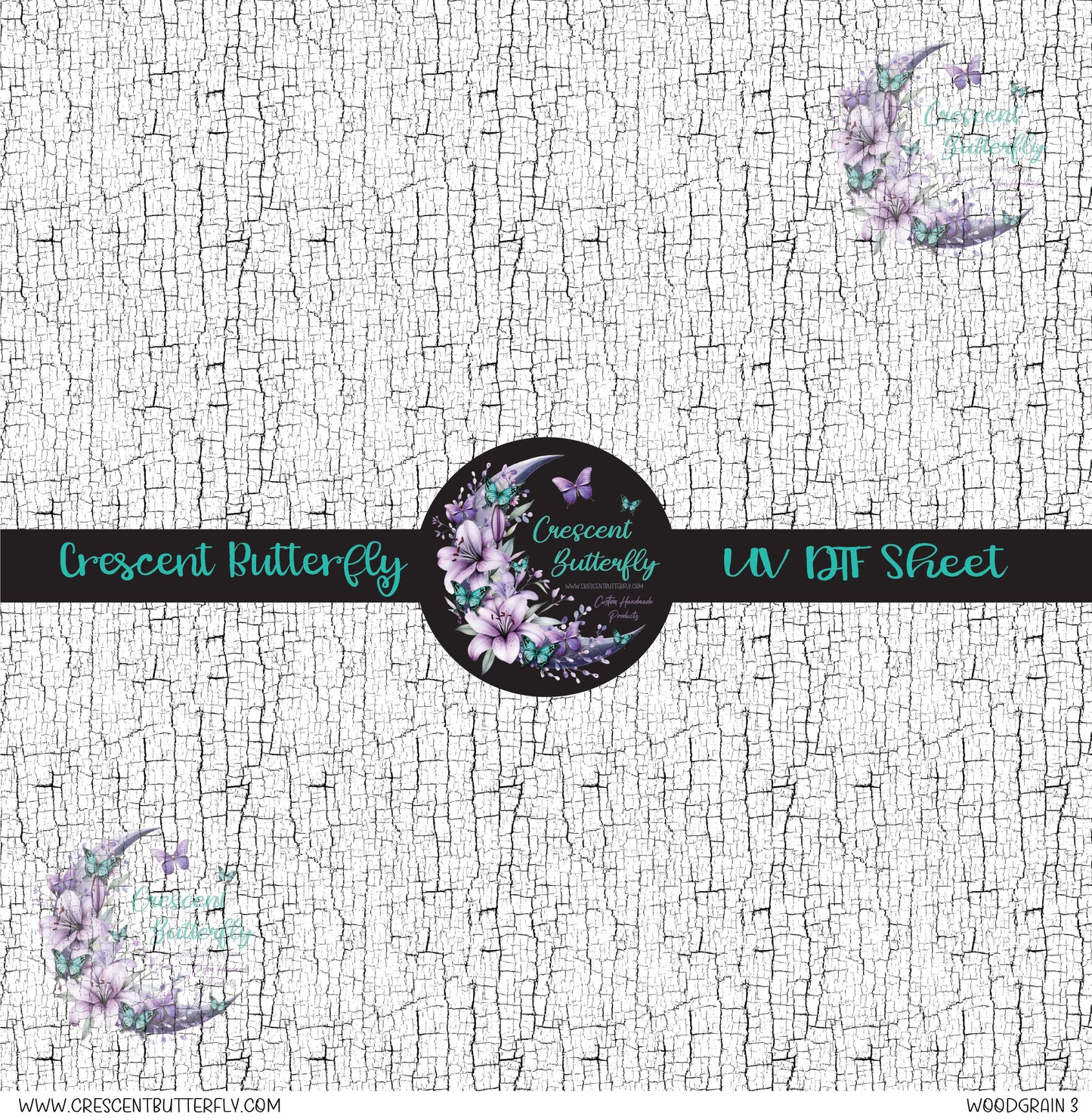 Woodgrain 3 10x10 UV DTF Sheet