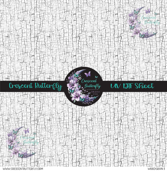 Woodgrain 3 10x10 UV DTF Sheet