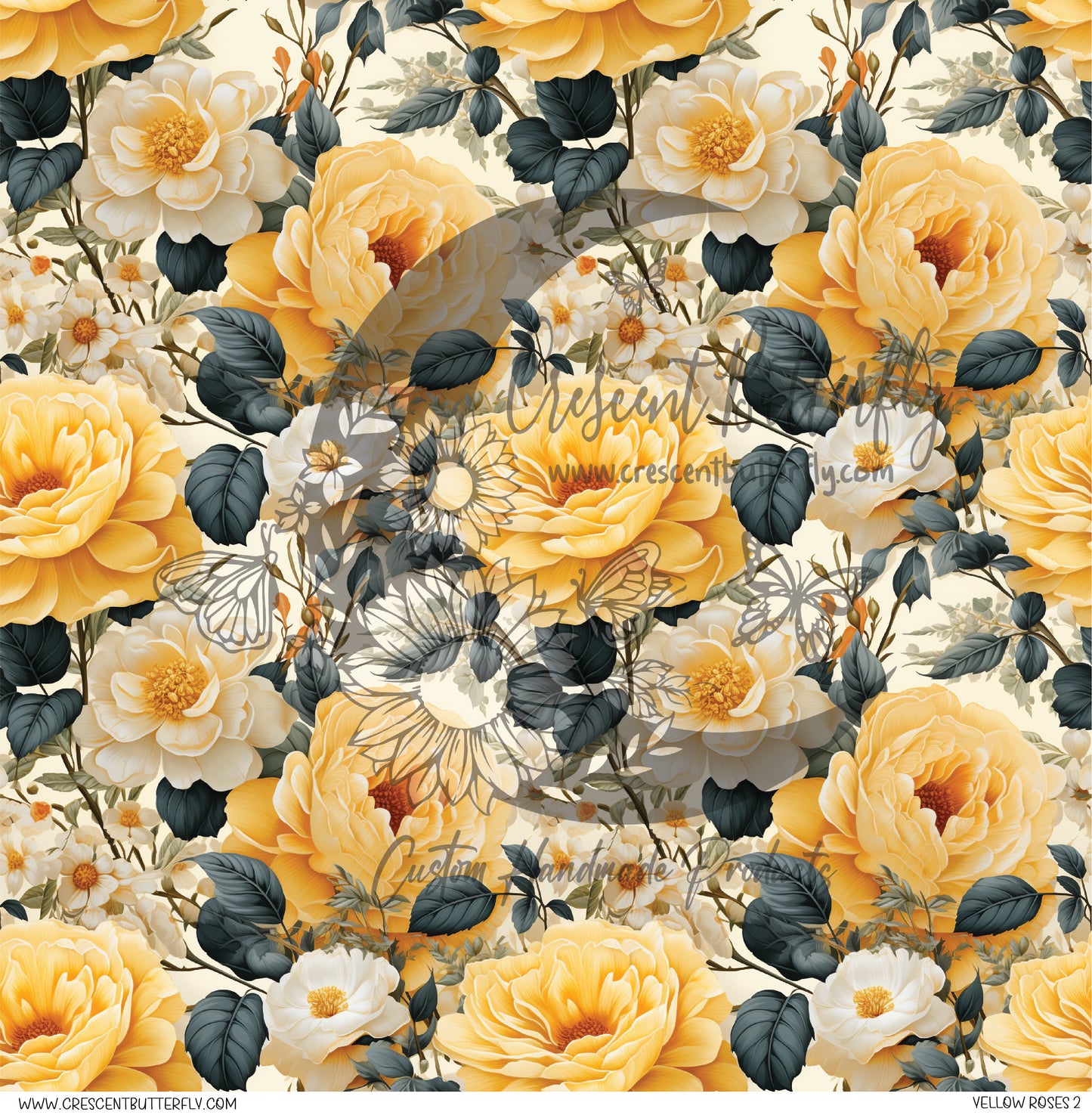 Yellow Roses 2 Printed Vinyl Sheet/Wrap