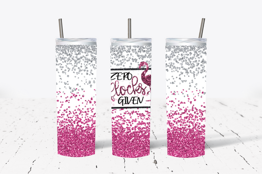 Zero Flocks Given Sublimation Tumbler