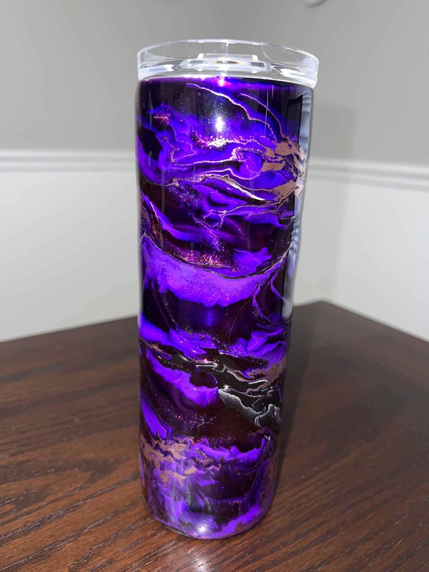 Purple Rain 20oz Skinny Tumbler-Pre Made-RTS