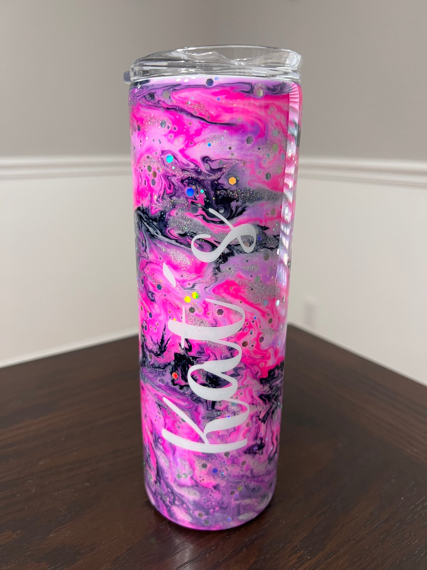 Pink Surprise 20oz Skinny Tumbler-Pre Made-RTS