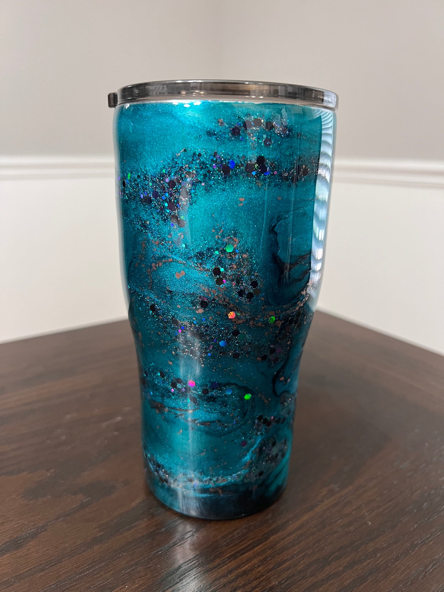 Teal Voltage 20oz Modern Curve Tumbler-Pre Made-RTS