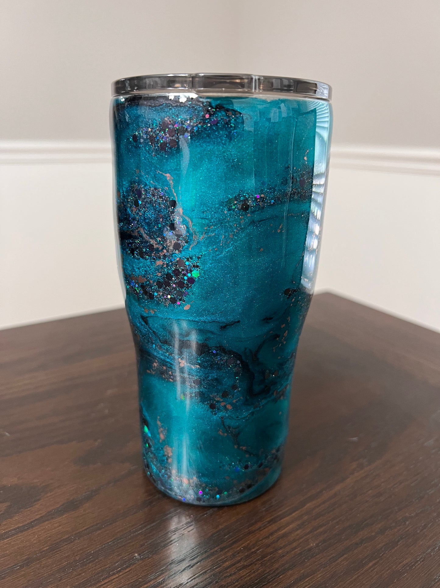 Teal Voltage 20oz Modern Curve Tumbler-Pre Made-RTS