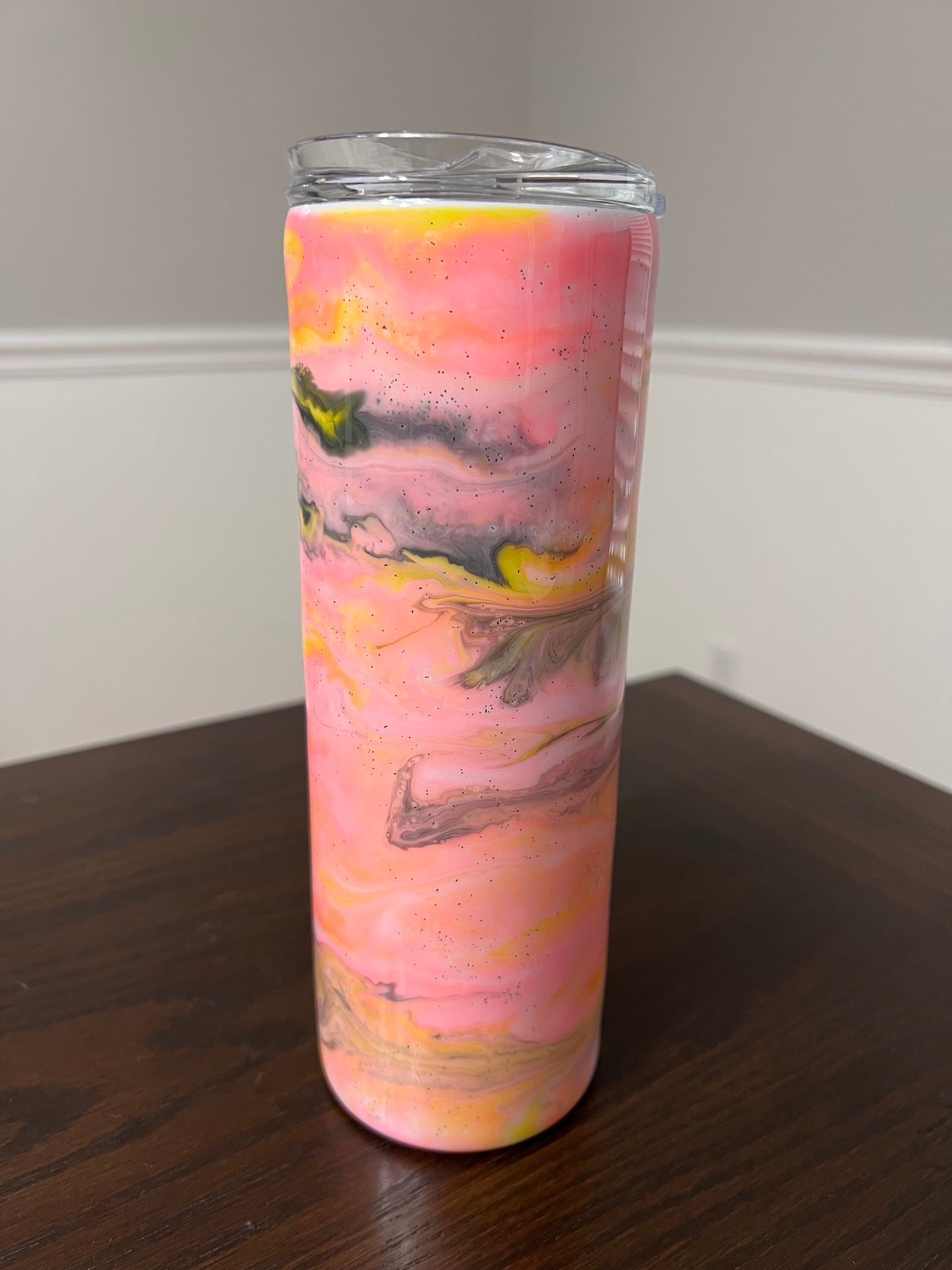 Pink Lemonade 20oz Skinny Tumbler-Pre Made-RTS