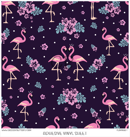 Flamingo 1 Printed Vinyl Sheet