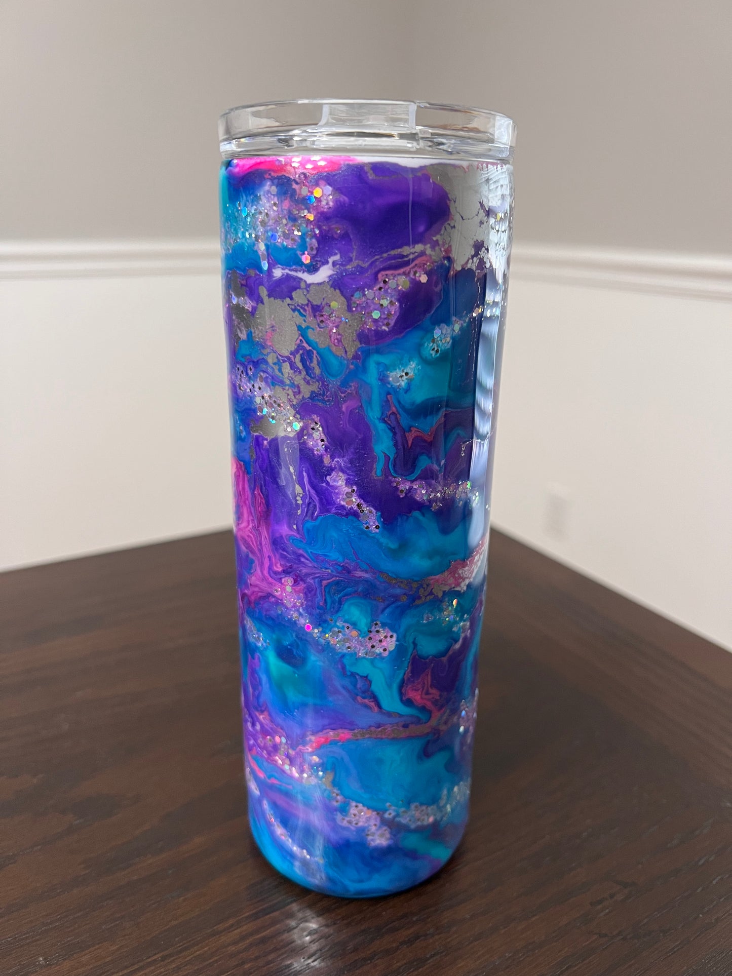 Unicorn Kisses 20oz Skinny Tumbler-Pre Made-RTS