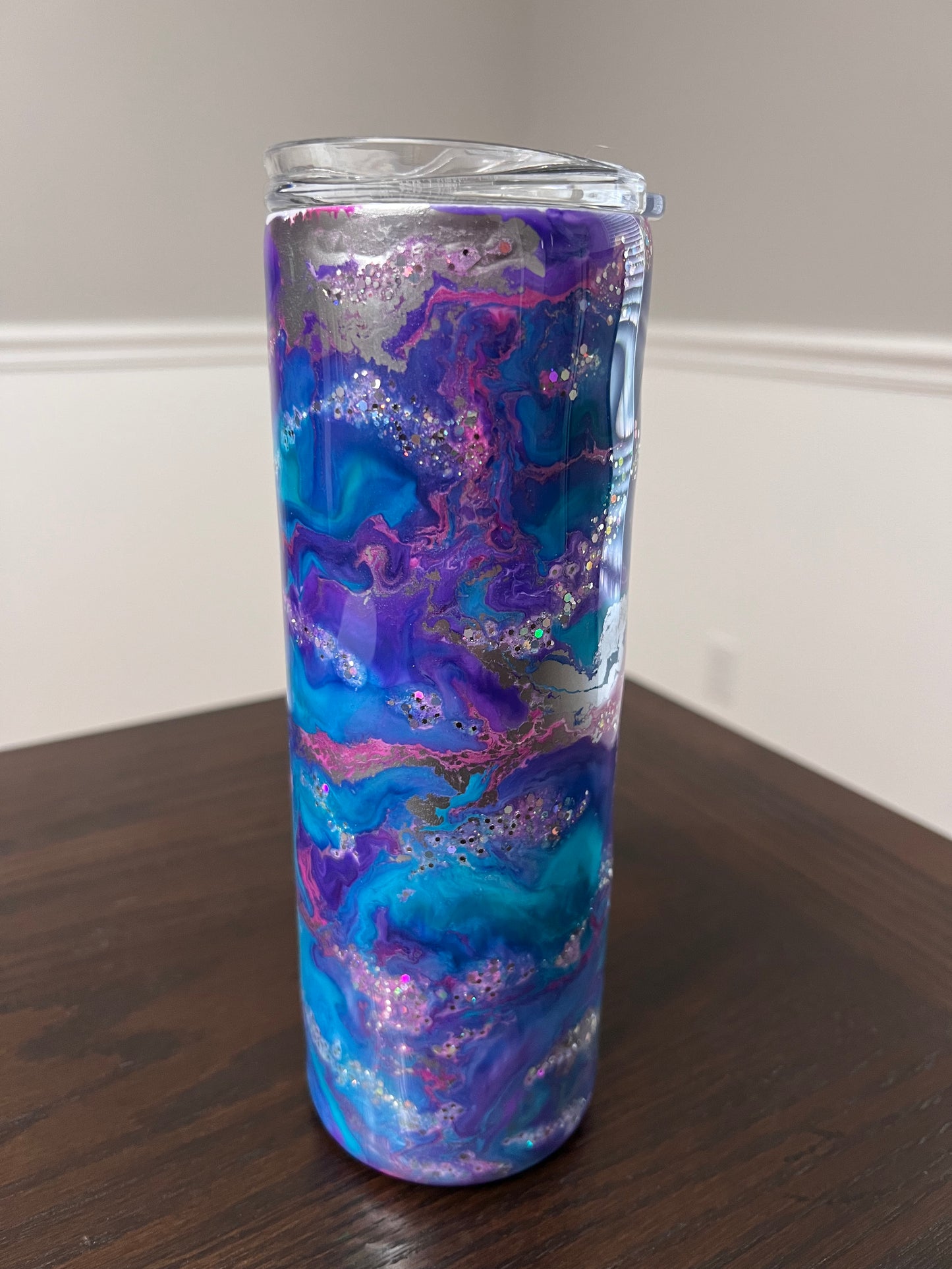 Unicorn Kisses 20oz Skinny Tumbler-Pre Made-RTS