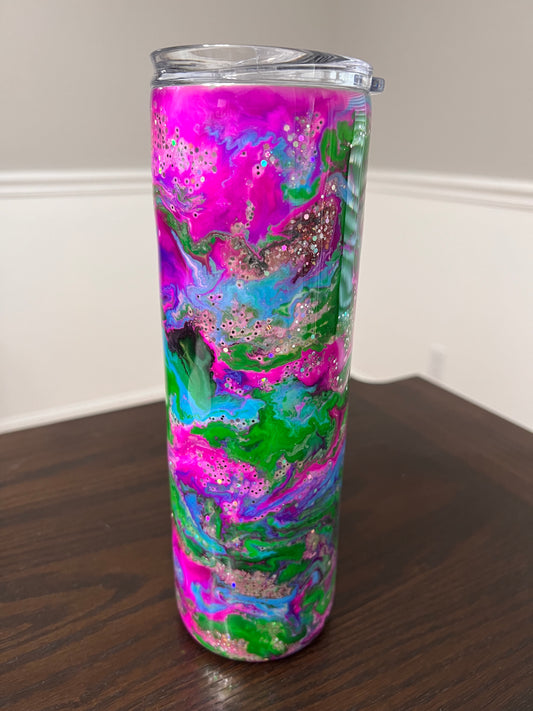 Starburst 30oz Skinny Tumbler-Pre Made-RTS