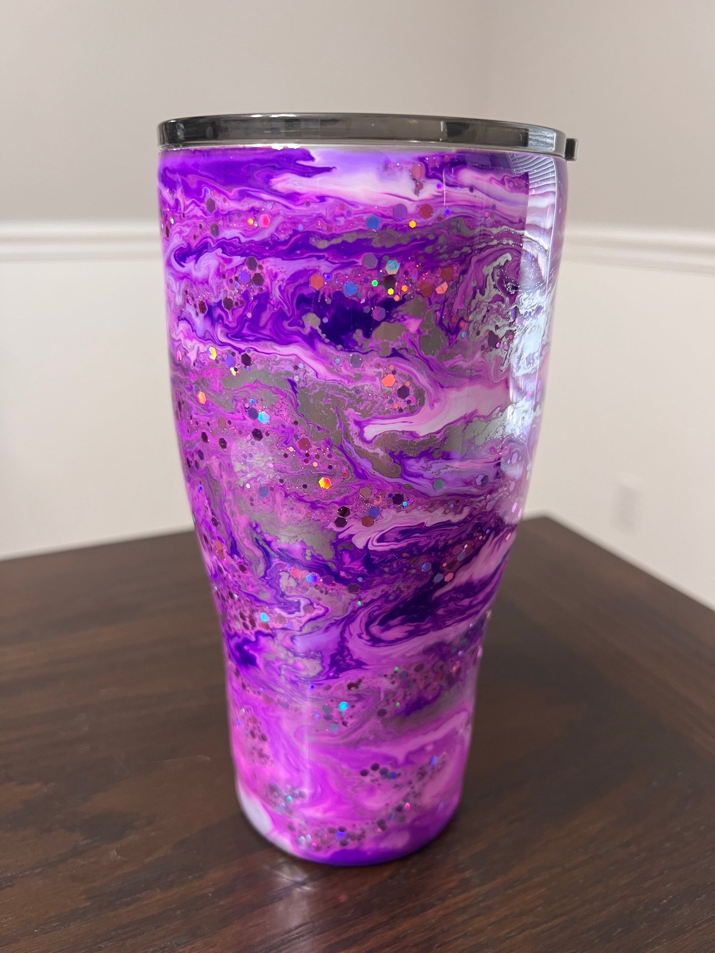 Amethyst Sparkle 30oz Modern Curve Tumbler-Pre Made-RTS