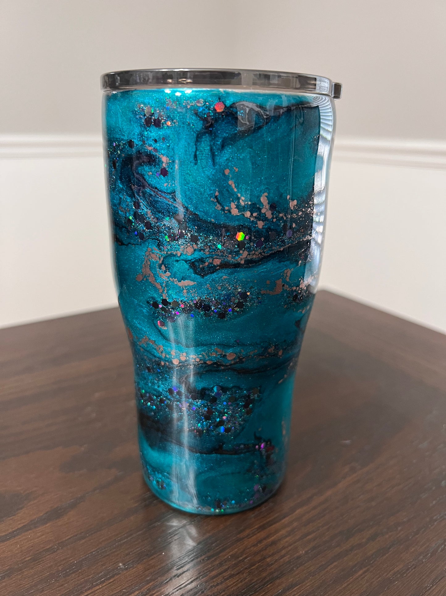 Teal Voltage 20oz Modern Curve Tumbler-Pre Made-RTS