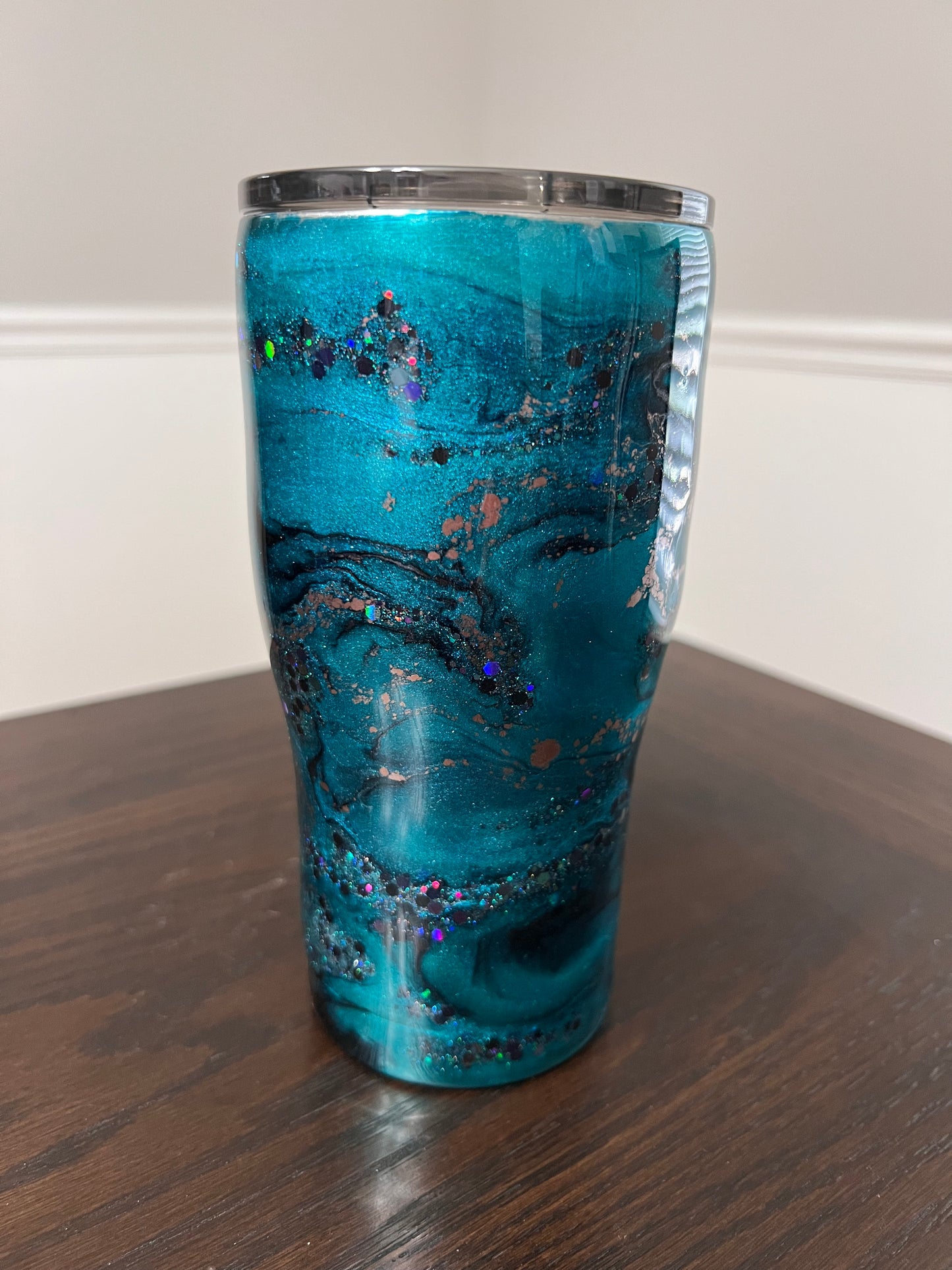 Teal Voltage 20oz Modern Curve Tumbler-Pre Made-RTS