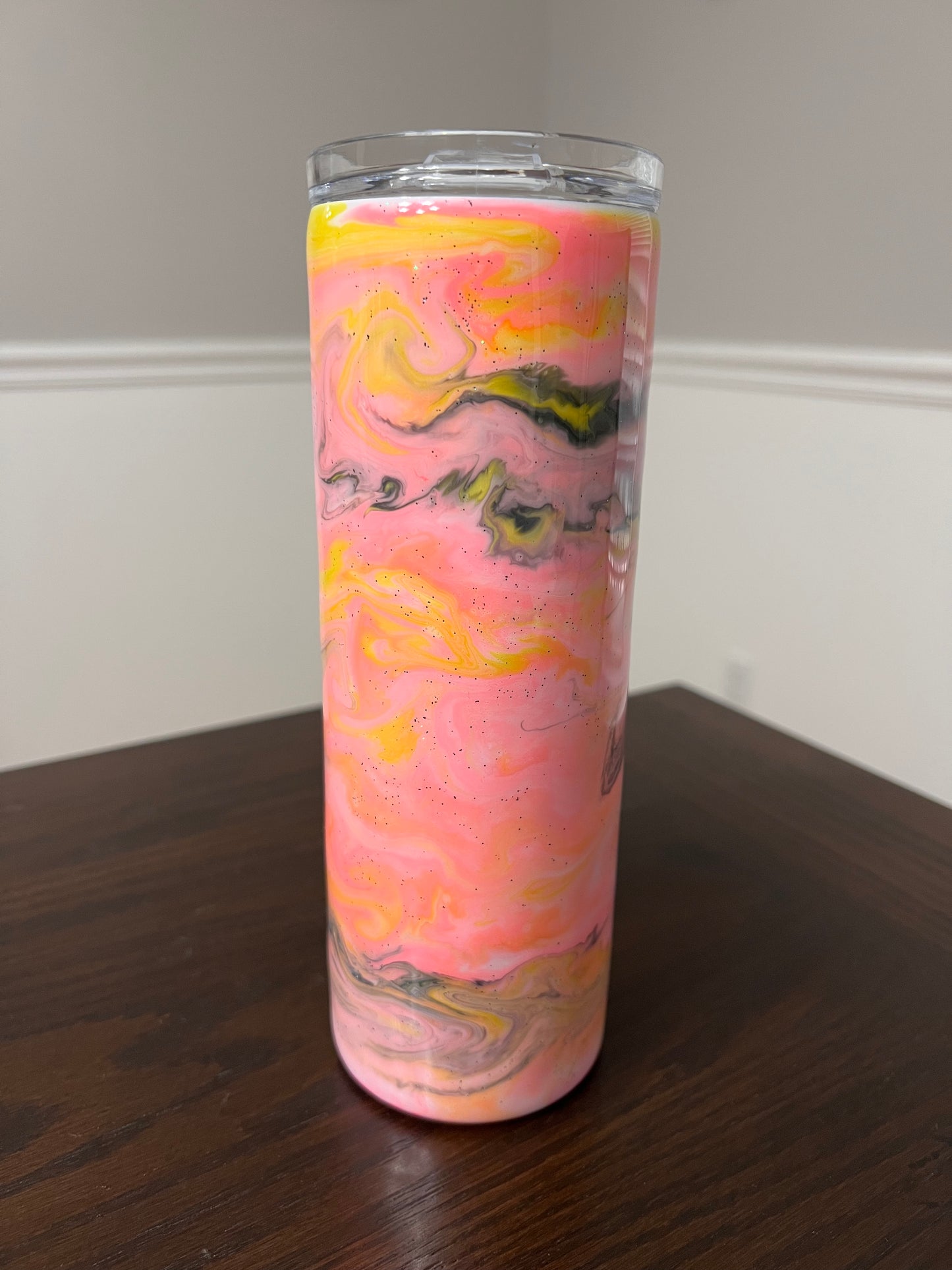 Pink Lemonade 20oz Skinny Tumbler-Pre Made-RTS