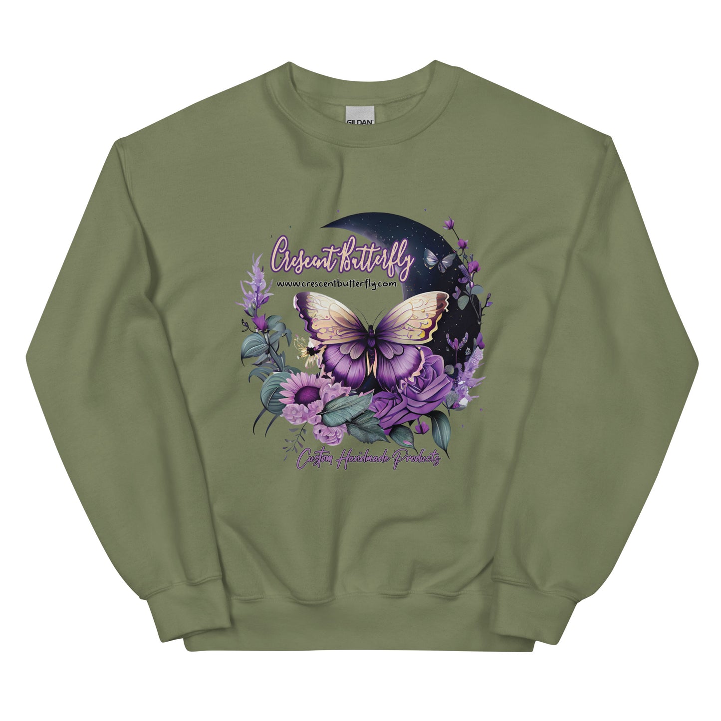 Crescent Butterfly Unisex Sweatshirt