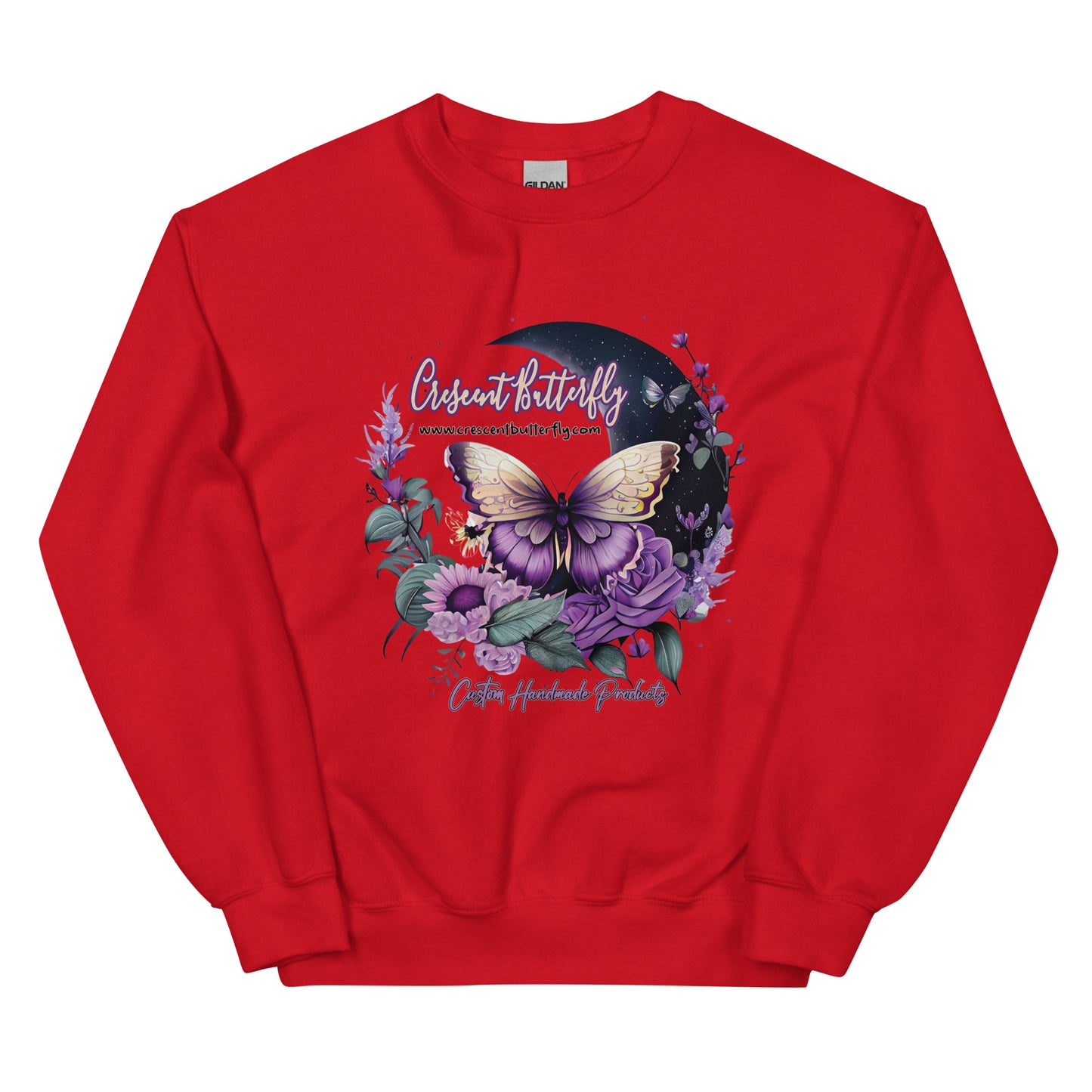 Crescent Butterfly Unisex Sweatshirt