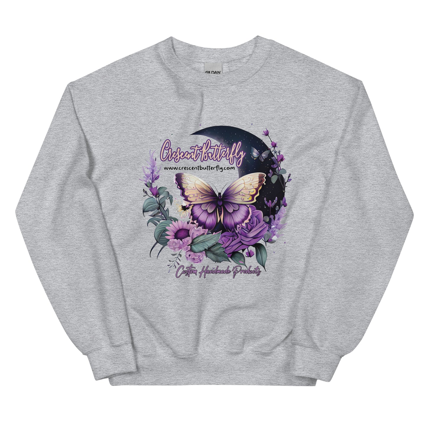 Crescent Butterfly Unisex Sweatshirt