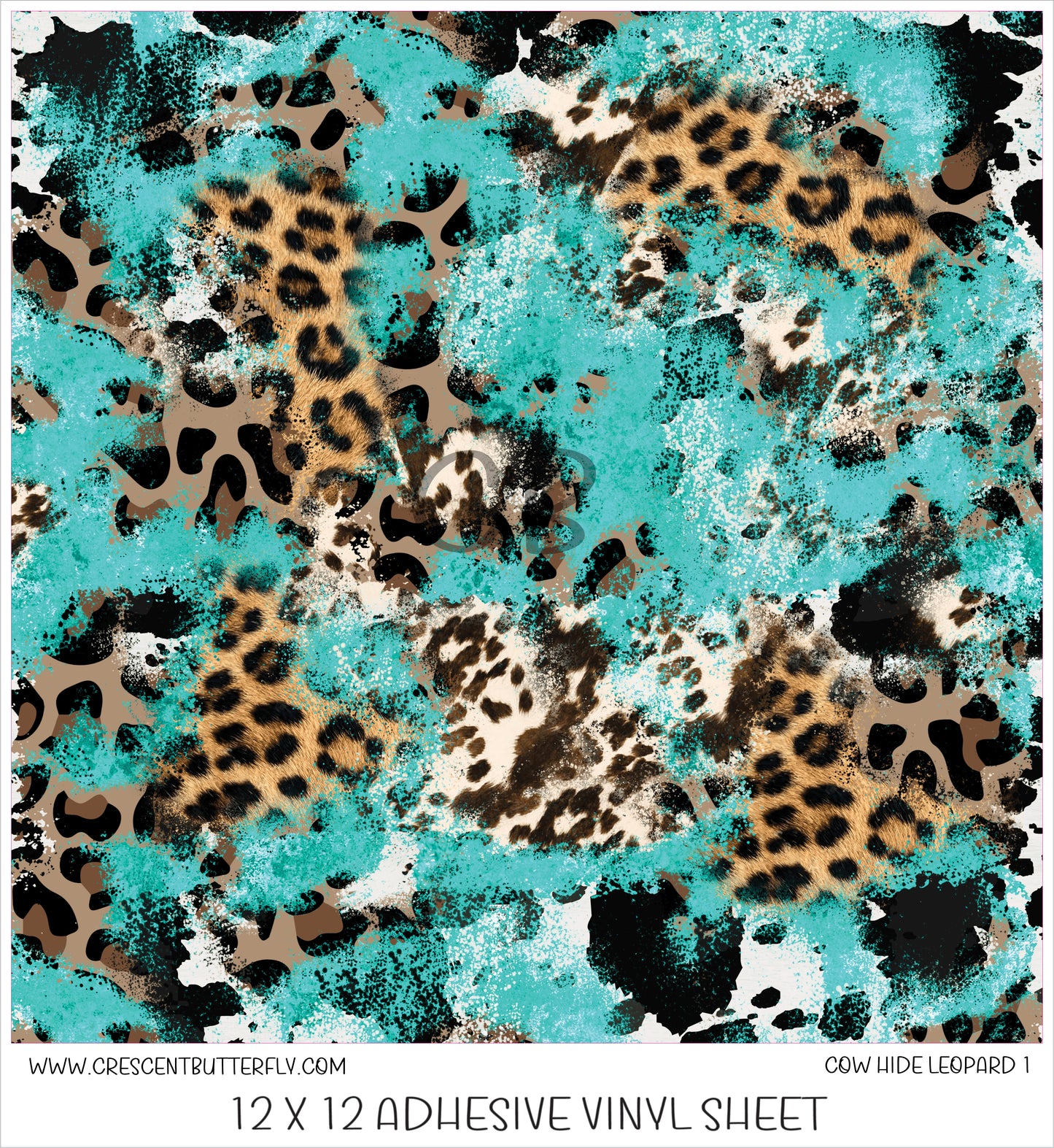 Cow Hide Leopard Printed Vinyl Sheet