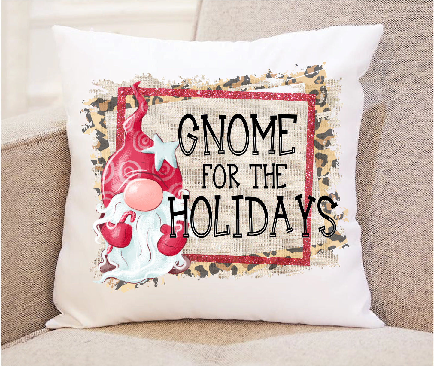 Gnome For The Holidays Throw Pillow