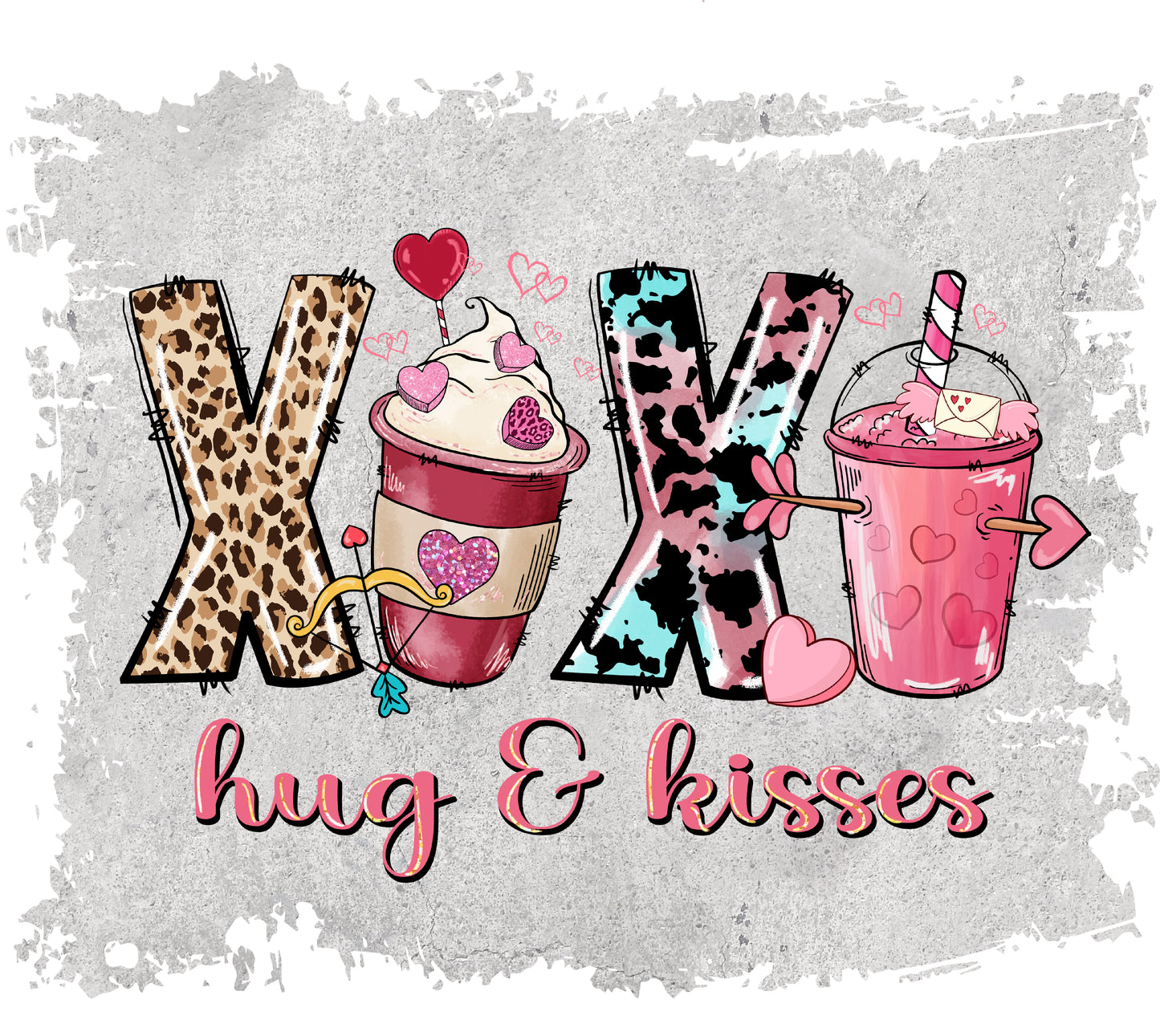 XOXO Valentines Day HTV - Sublimation Print