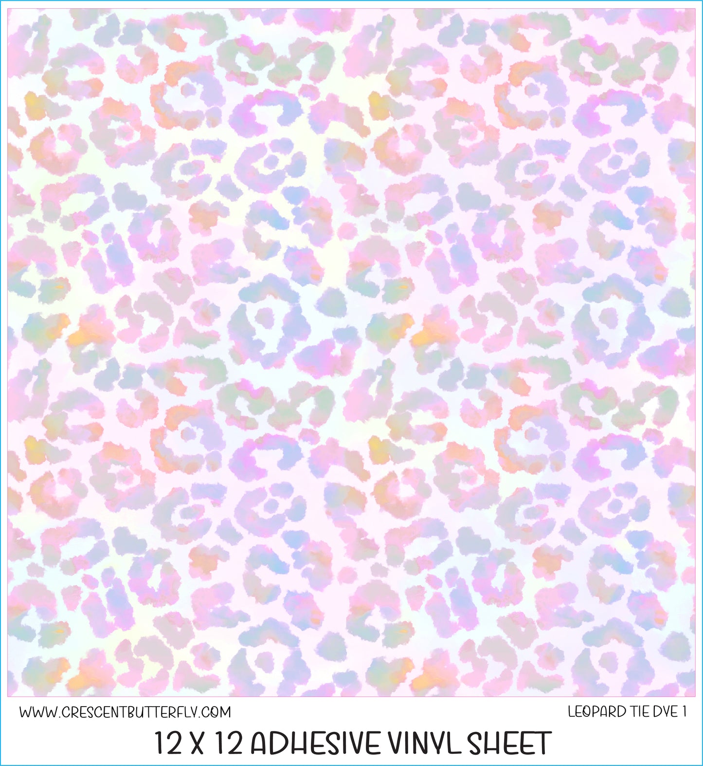 Leopard Tie Dye 1 Printed Vinyl Sheet