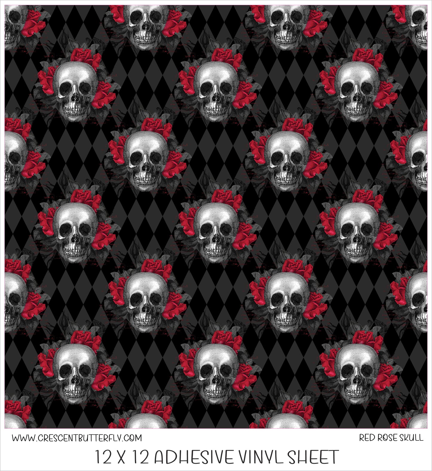 Red Rose Skull