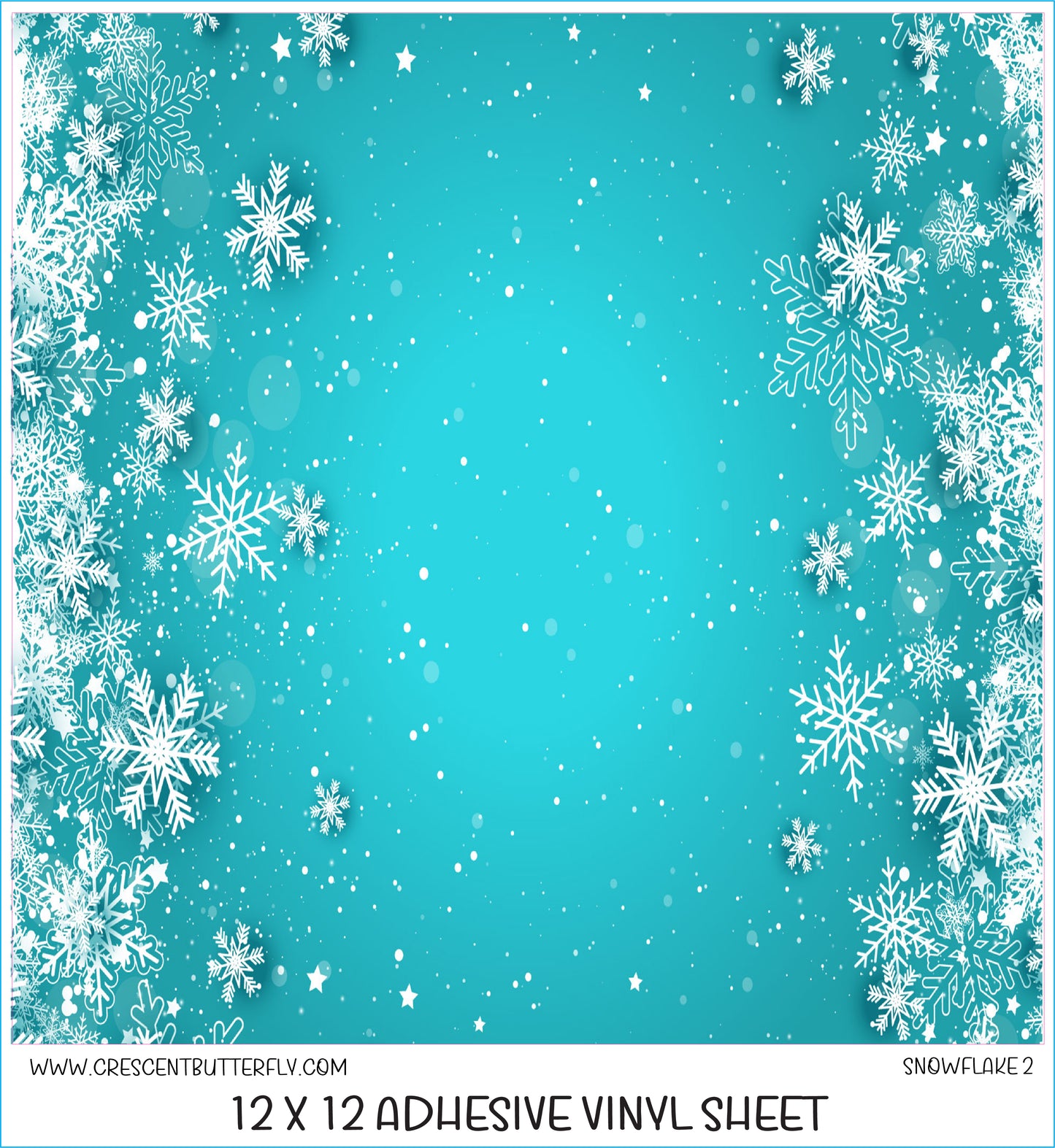 Snowflake 2 Printed Vinyl Sheet