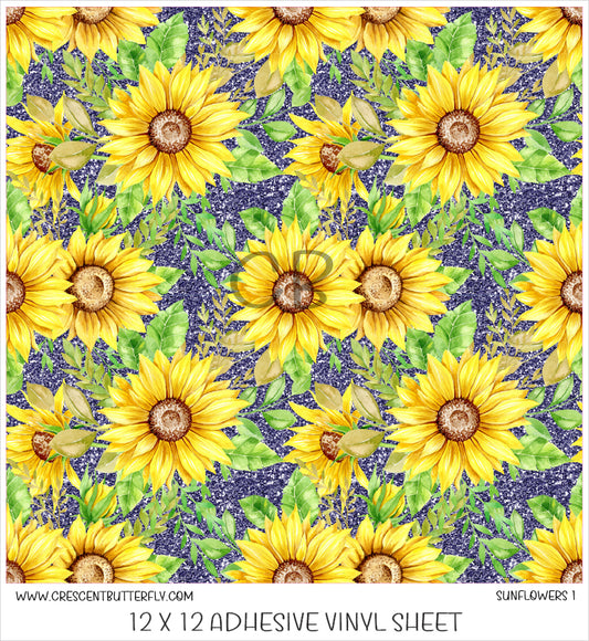 Sunflowers 1 Printed Vinyl Sheet