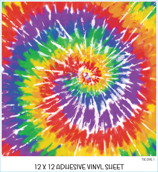 Tie Dye 1 Printed Vinyl Sheet