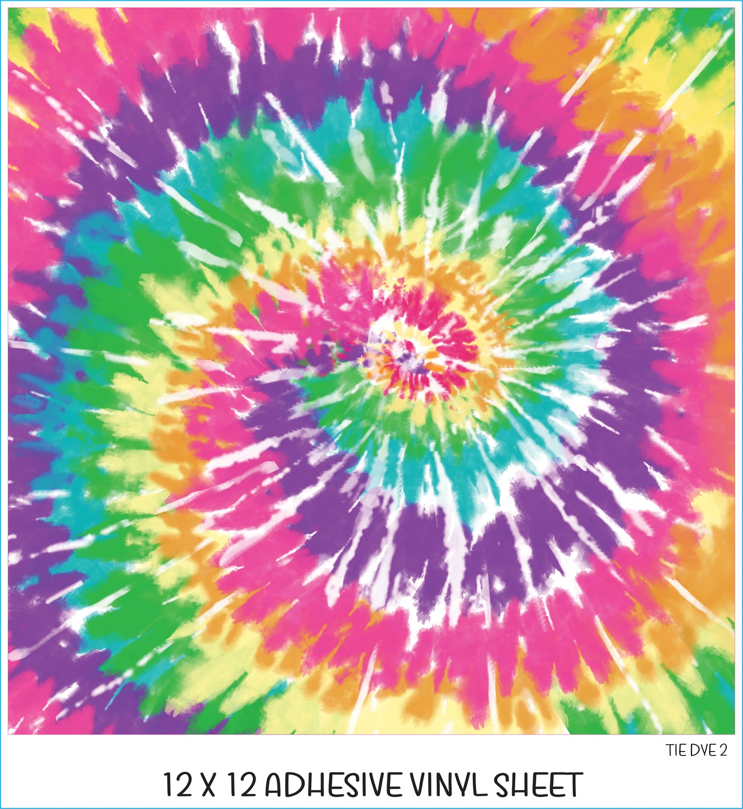 Tie Dye 2 Printed Vinyl Sheet