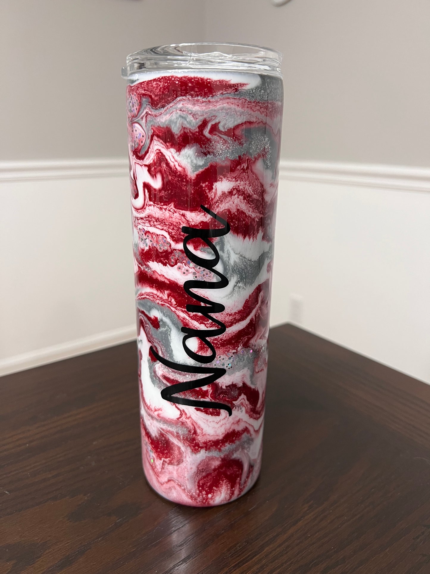 Cherry Blossom 30oz Skinny Tumbler-Pre Made-RTS