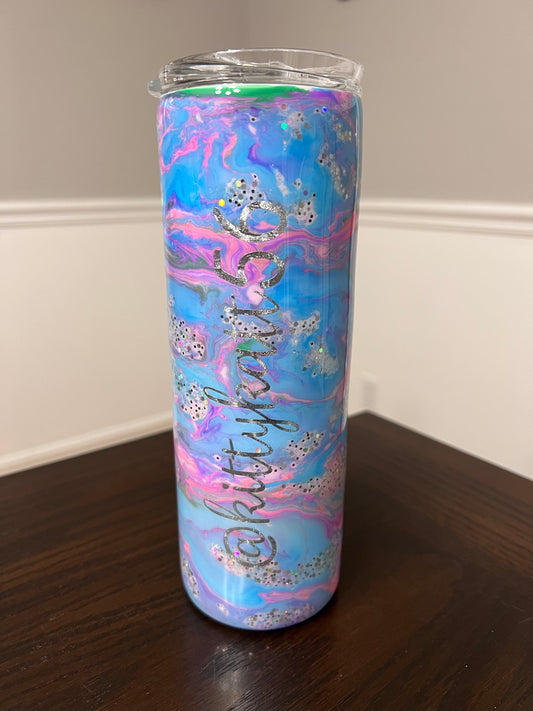 Peace 20oz Skinny Tumbler-Pre Made-RTS